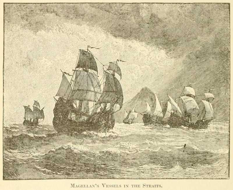 Magellan's Vessels in the Straits